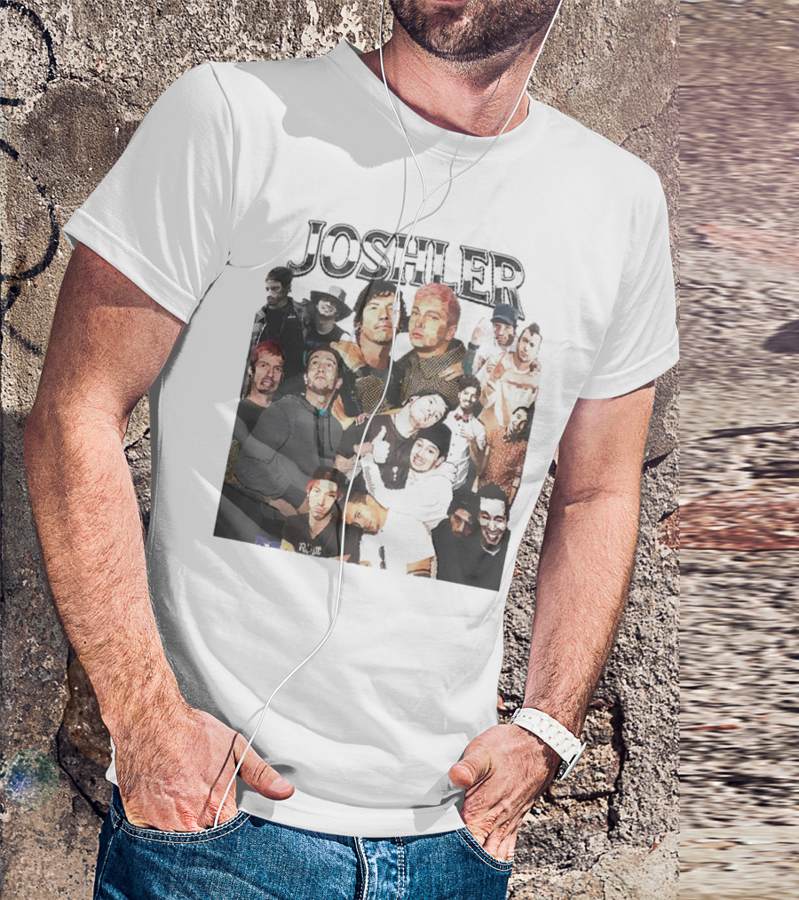 Joshler Collage Of Band Members And Group Poses T-Shirt