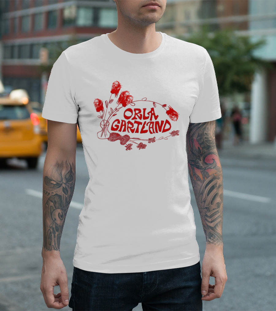 Orla Gartland Floral Red Faces T-Shirt