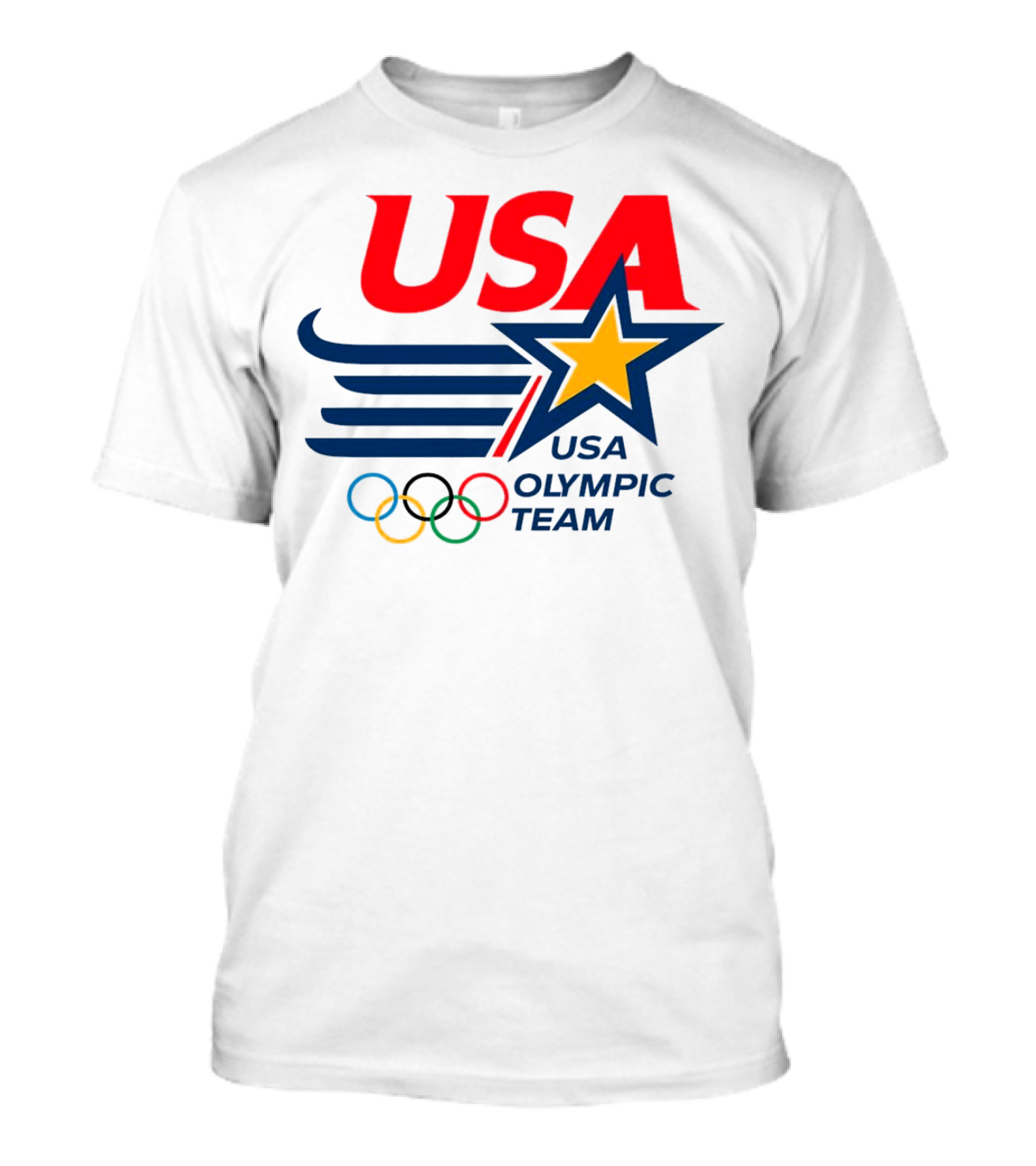 USA Olympic Team 2024 Star And Rings Emblem T-Shirt