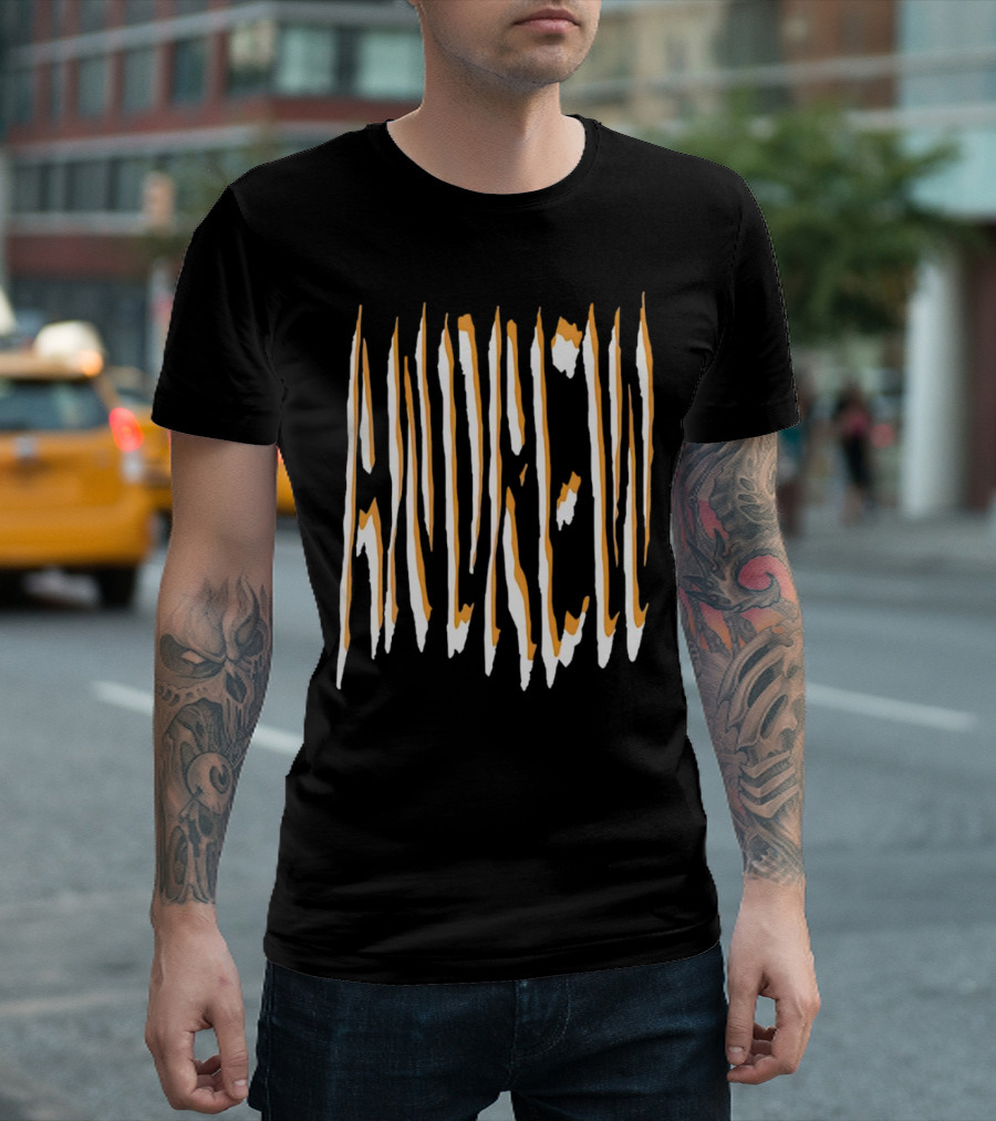Euphoria Rue Bennett Zendaya Andrew Distorted Text T-Shirt