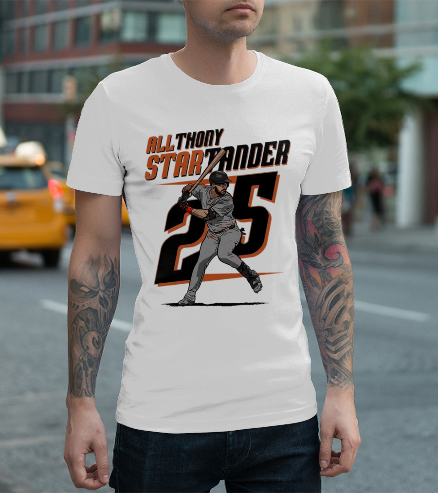 Anthony Santander All-Star Baseball Player Number 25 Baltimore T-Shirt