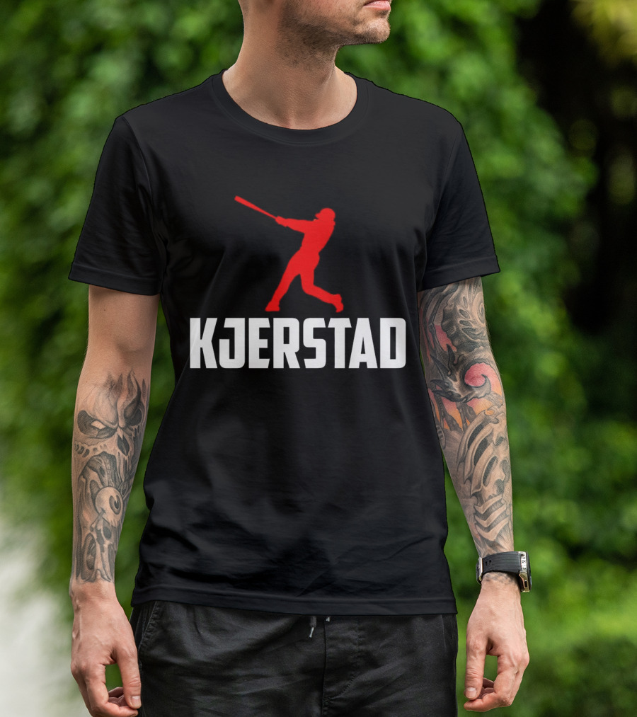 Kjerstad Baseball Player Silhouette Baltimore Orioles T-Shirt