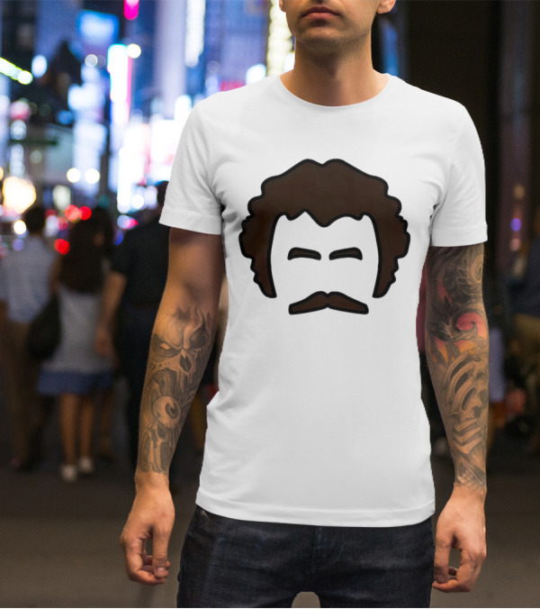 John Oates Mustache Hair T-Shirt