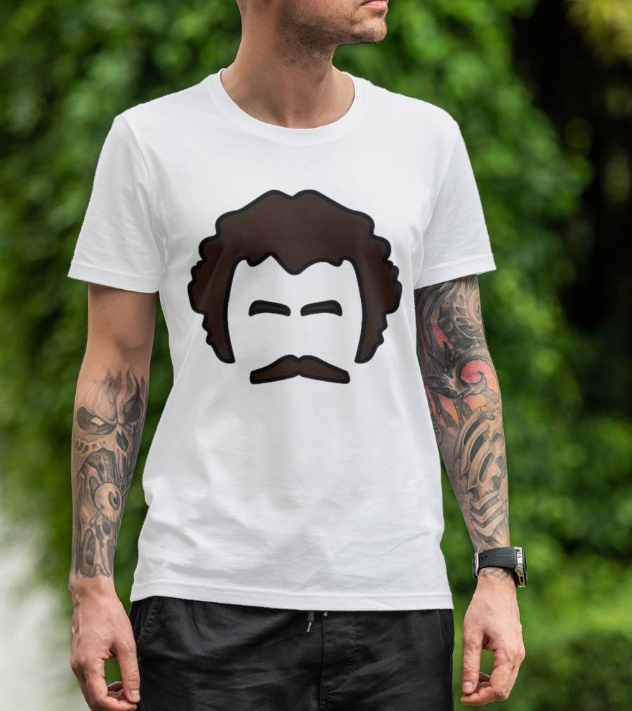 John Oates Mustache Hair T-Shirt