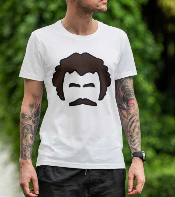 John Oates Mustache Hair T-Shirt