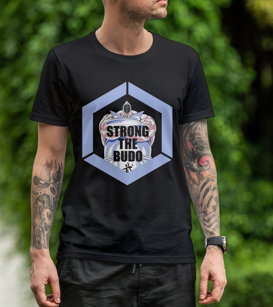 Strong The Budo Martial Arts Warrior Hexagon Emblem T-Shirt