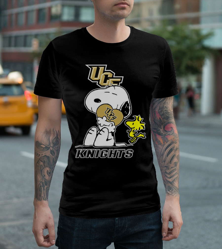 Snoopy and Woodstock UCF Knights Football Team Spirit T-Shirt