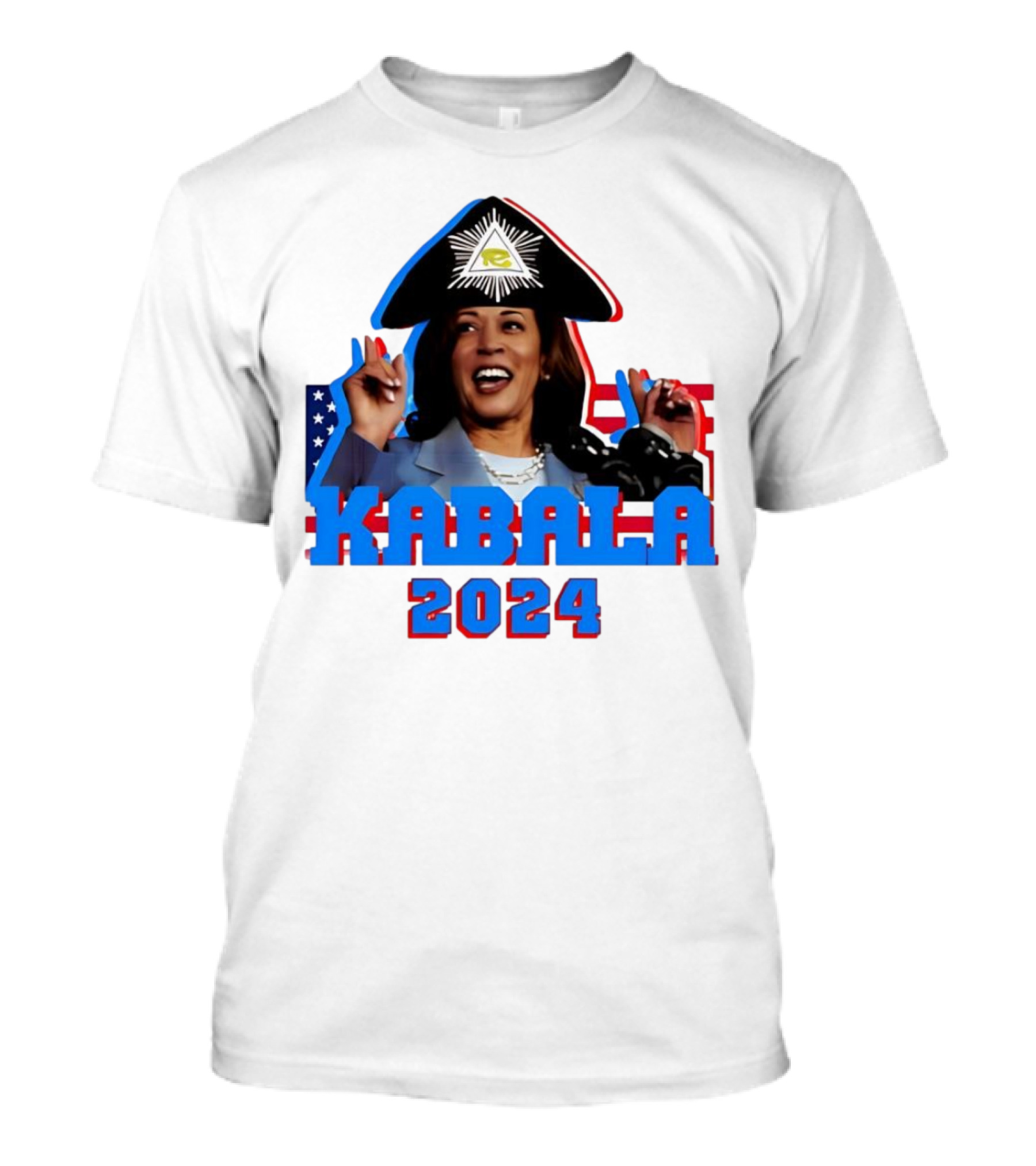 Kabala 2024 Aarashidart Illuminati Eyepatch Patriot T-Shirt