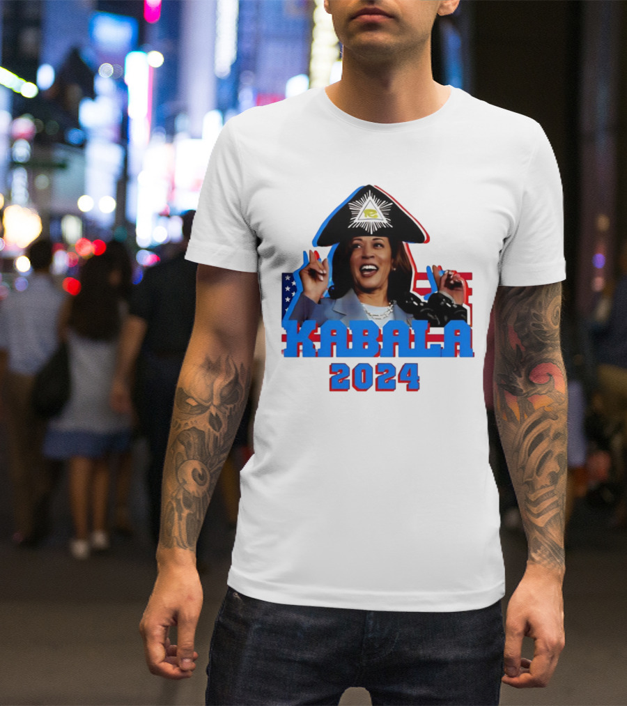 Kabala 2024 Aarashidart Illuminati Eyepatch Patriot T-Shirt