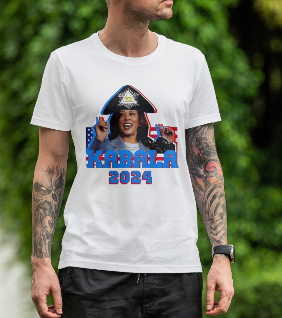 Kabala 2024 Aarashidart Illuminati Eyepatch Patriot T-Shirt