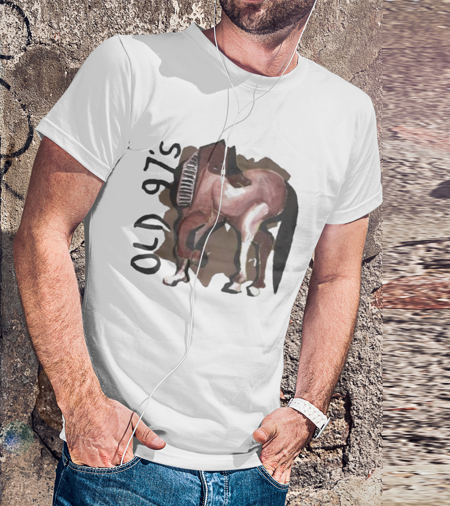 Old 97’s Abstract Horse Painting American Primitive T-Shirt