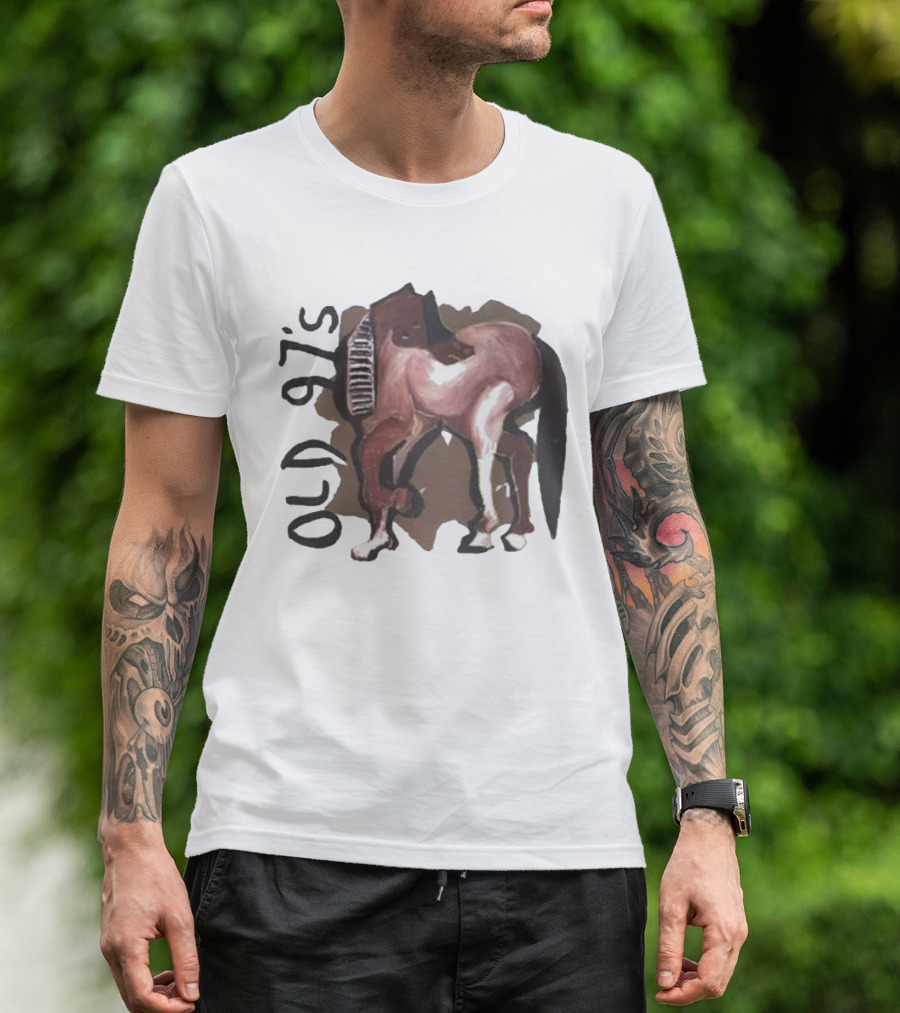 Old 97’s Abstract Horse Painting American Primitive T-Shirt