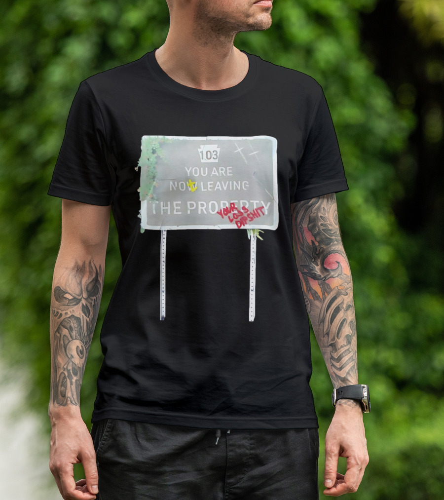 Waterparks 103 You Are Now Leaving The Property You Look Dumb As Shit T-Shirt