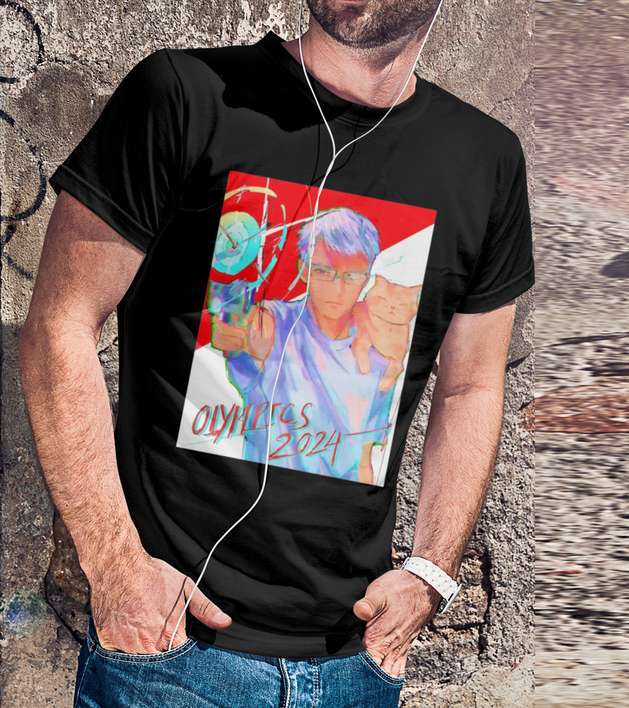 Yusuf Dikeç Anime Style With Cat Archery Olympics T-Shirt