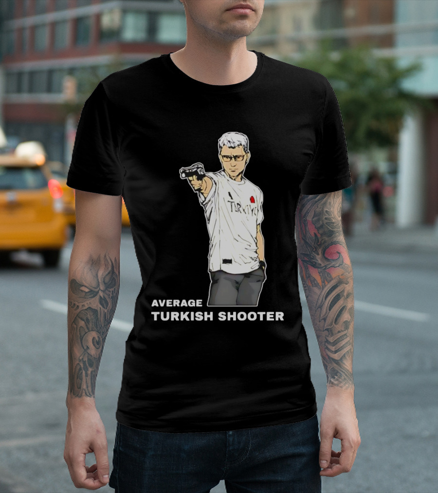 Average Turkish Shooter In Turkey T-Shirt With Pistol T-Shirt