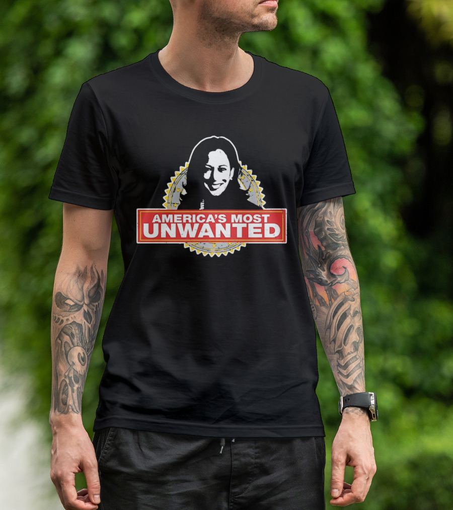 America's Most Unwanted Harris Badge T-Shirt