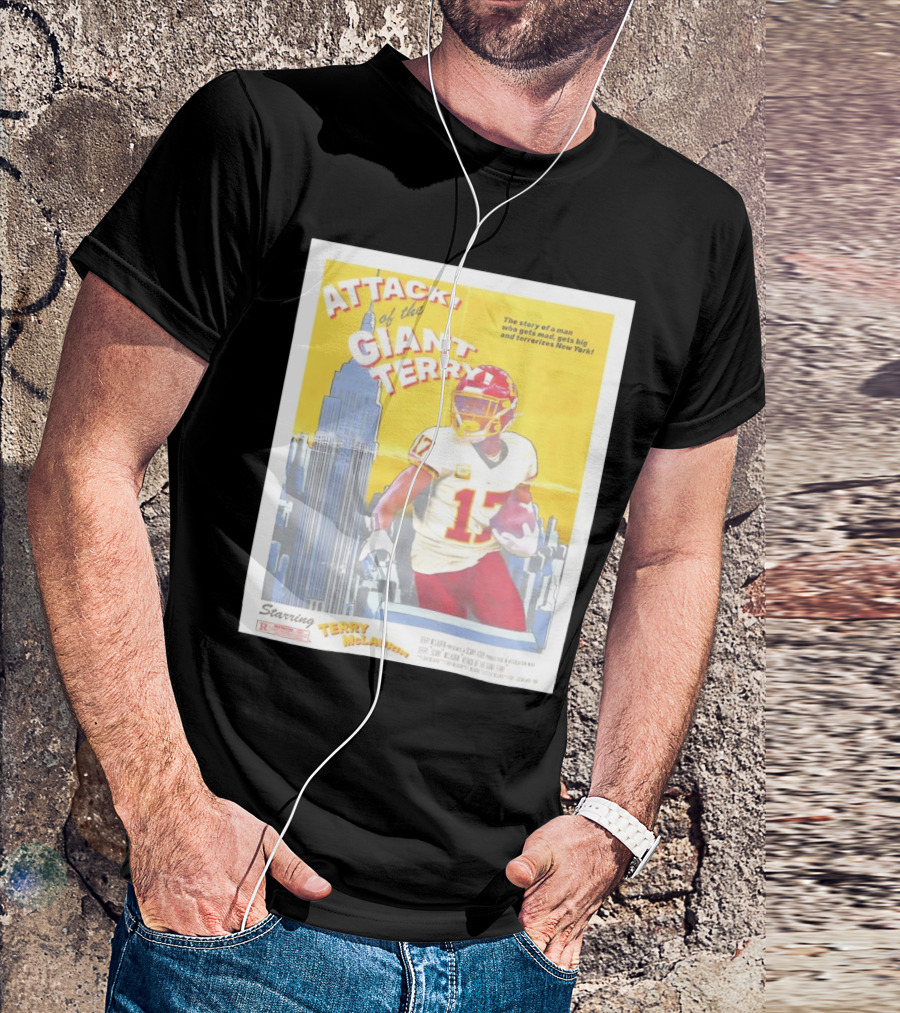 Attack Of The Giant Terry Starring Terry McLaurin Washington Commanders New York T-Shirt