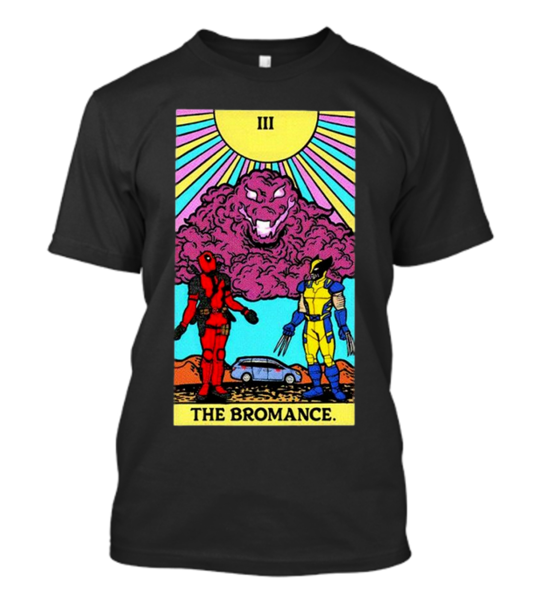 III The Bromance Tarot Deadpool Wolverine Comic T-Shirt
