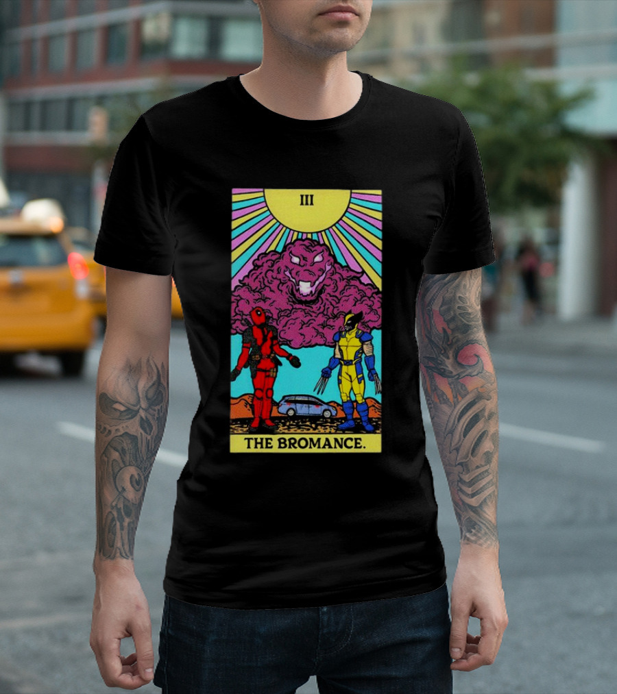 III The Bromance Tarot Deadpool Wolverine Comic T-Shirt