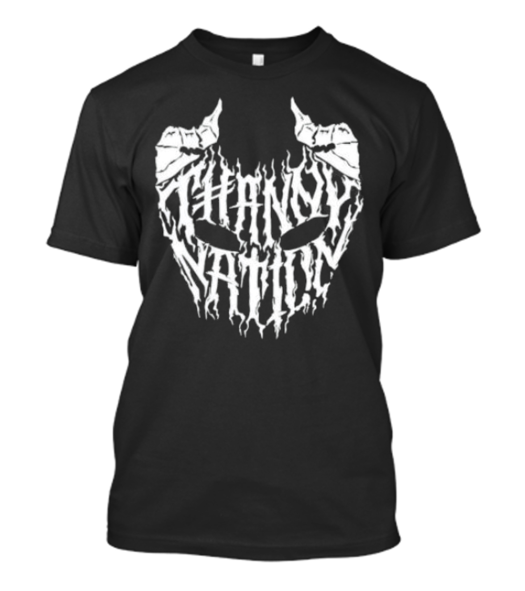 Thanny Nation Flame Text With Mask T-Shirt