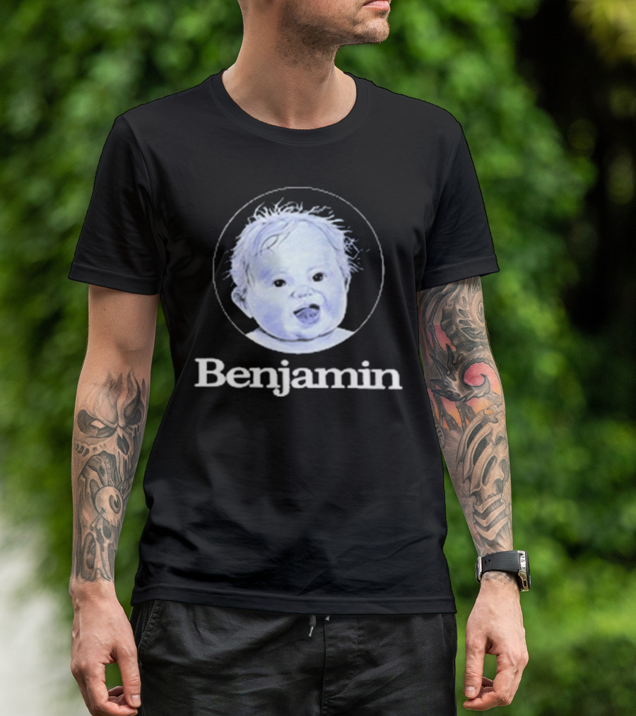 Garrett Watts Baby Benjamin Funny Sketch Drawing T-Shirt