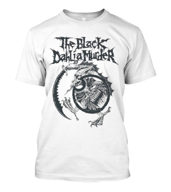 The Black Dahlia Murder Shield Demon Graphic White T-Shirt
