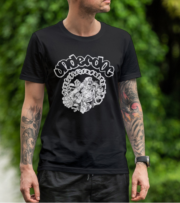 Underdog Graphic With Chains And Characters T-Shirt