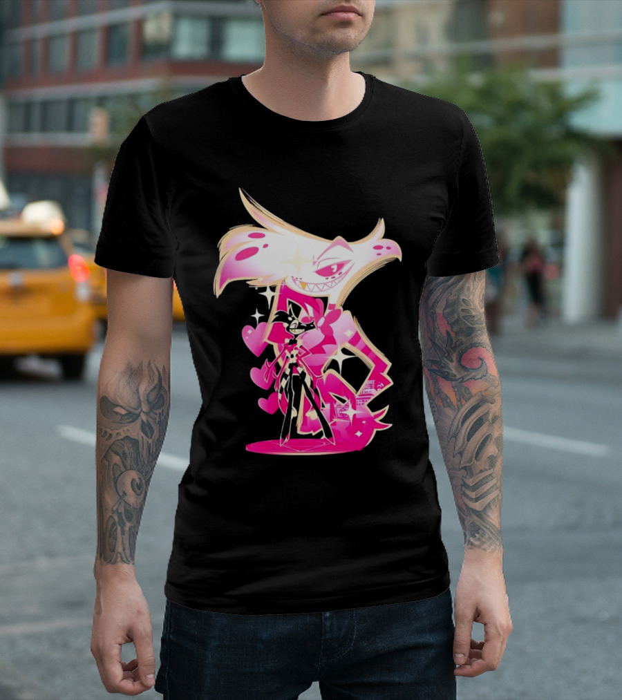 Angel Dust and Alastor Design Hazbin Hotel Series T-Shirt