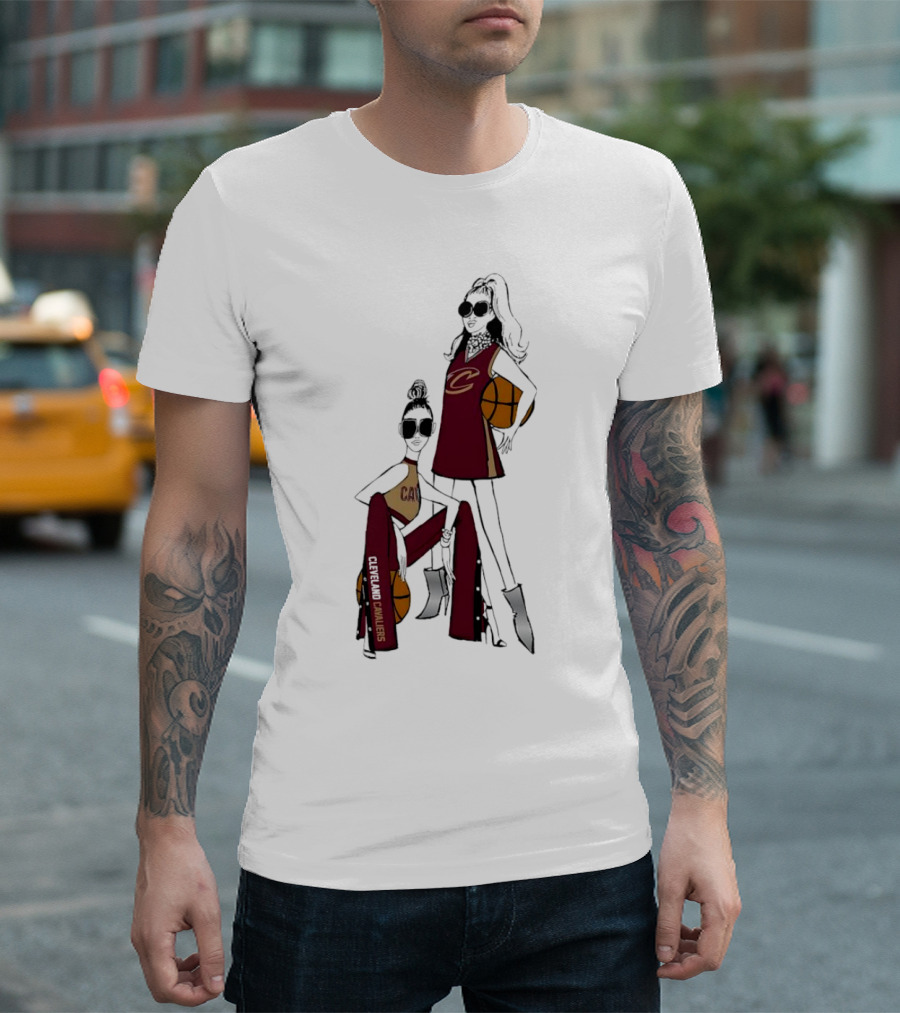 Cleveland Cavaliers G-III 4Her Basketball Girls Fitted Fashion T-Shirt