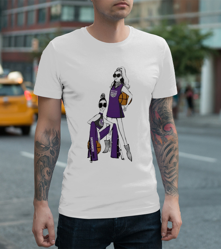 Sacramento Kings G-III 4Her Basketball Girls Fashion T-Shirt