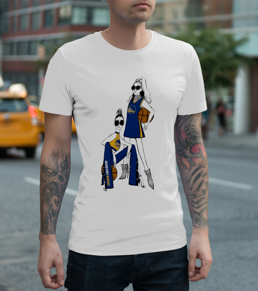 Golden State Warriors G-III 4Her Basketball Girls Fitted Fashion T-Shirt