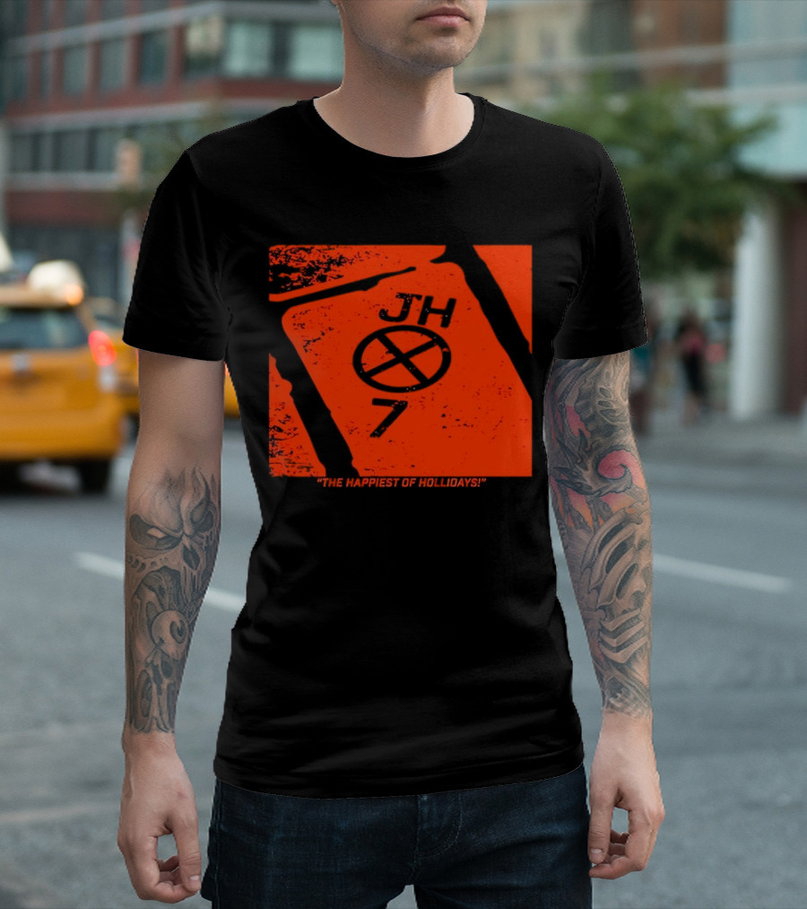 Jackson Holliday JH7 The Happiest of Hollidays Baltimore Orioles EUTAW St T-Shirt