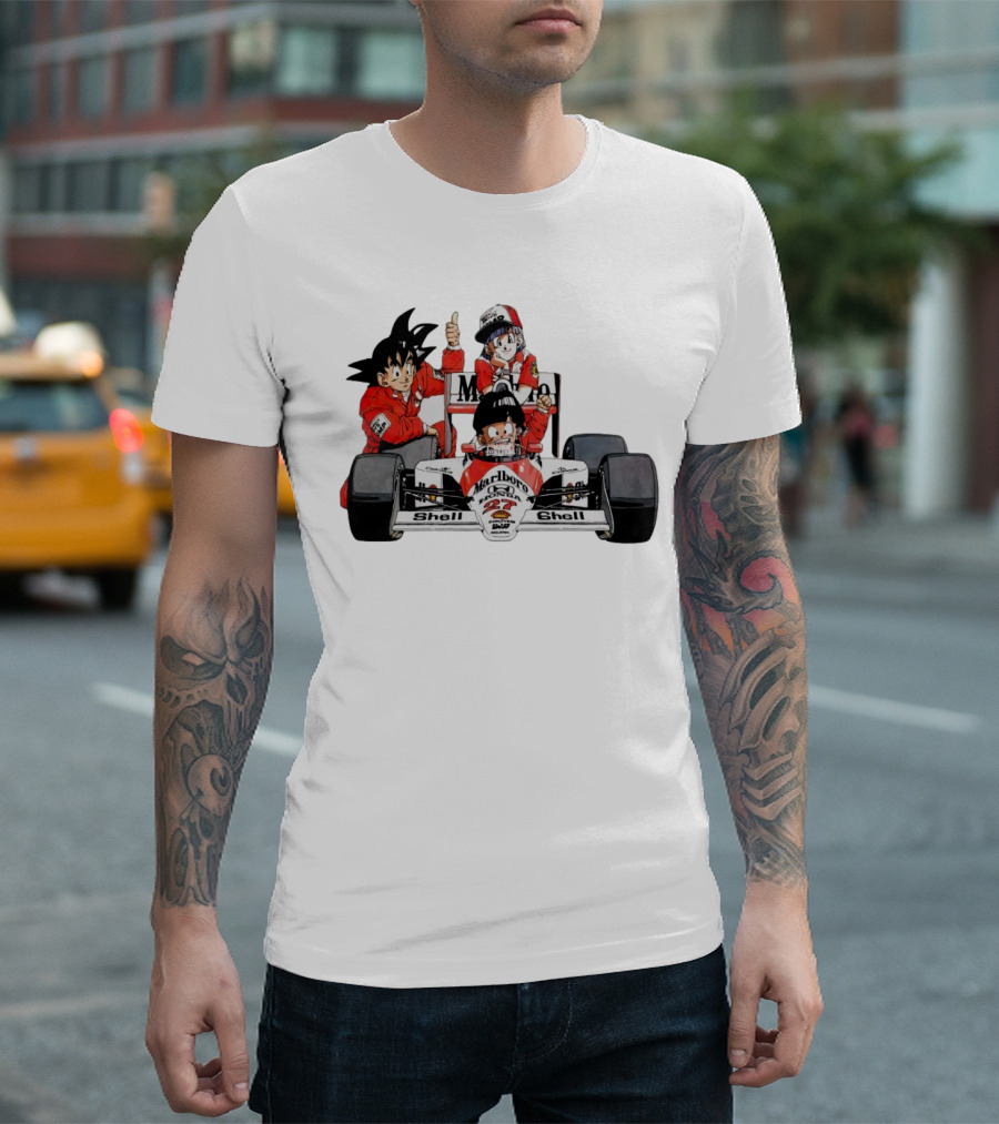Dragon Ball Marlboro Shell 27 Racing Car Legends T-Shirt