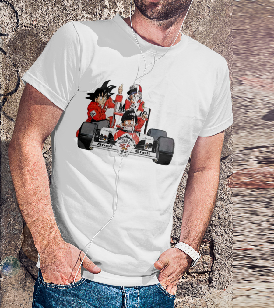 Dragon Ball Marlboro Shell 27 Racing Car Legends T-Shirt