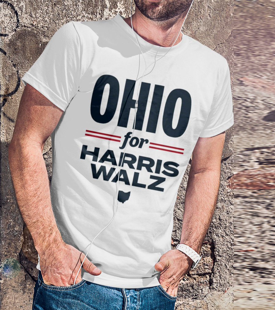 Ohio For Harris Walz State Democrats T-Shirt