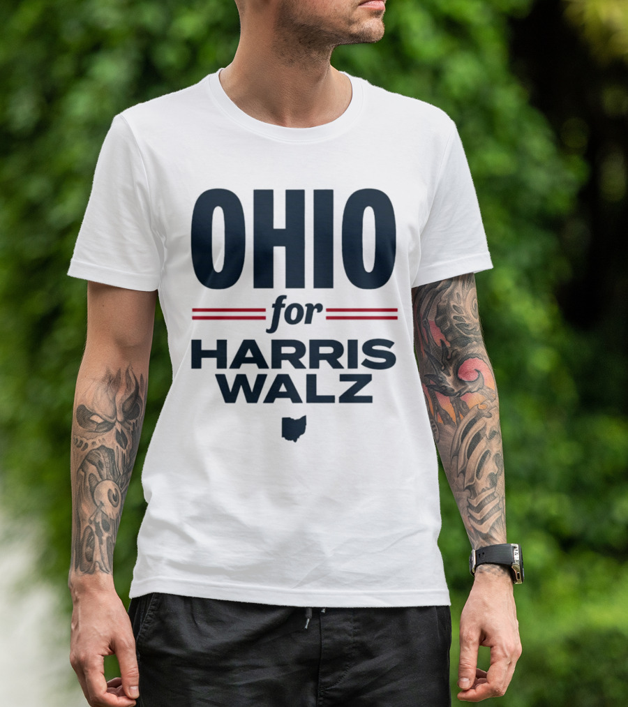 Ohio For Harris Walz State Democrats T-Shirt