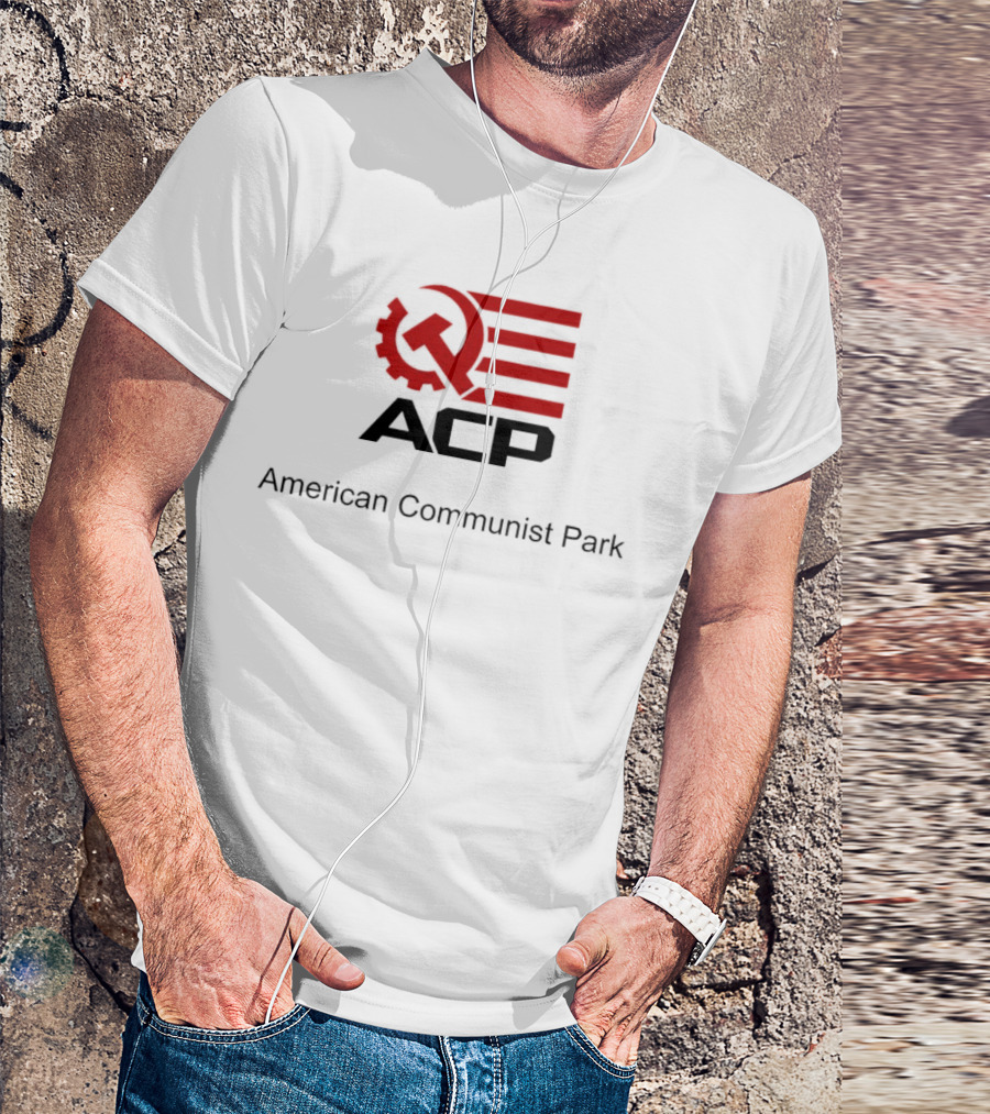 ACP Hammer And Sickle American Communist Park Flag T-Shirt