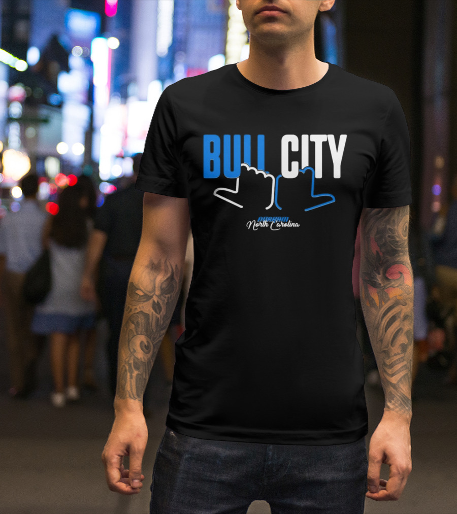 Durham North Carolina Bull City Hands T-Shirt