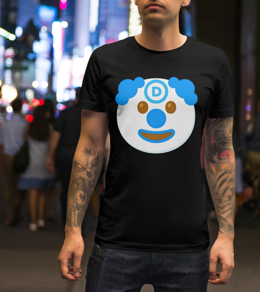 Kamala Harris And Tim Walz Liars Clown Emoji Democrat T-Shirt