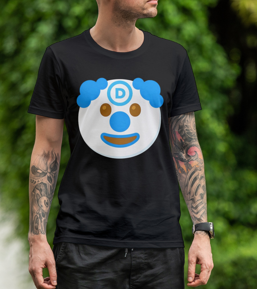 Kamala Harris And Tim Walz Liars Clown Emoji Democrat T-Shirt