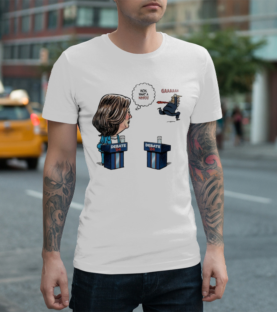 Debate 24 Wow What a Weirdo Gaah Kamala Harris Trump Running T-Shirt
