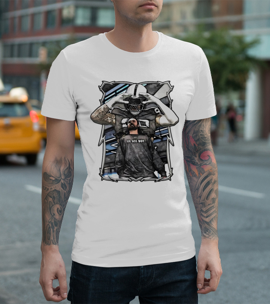 Las Vegas Raiders Maxx Crosby Lil Ass Boy Text With Football Player T-Shirt