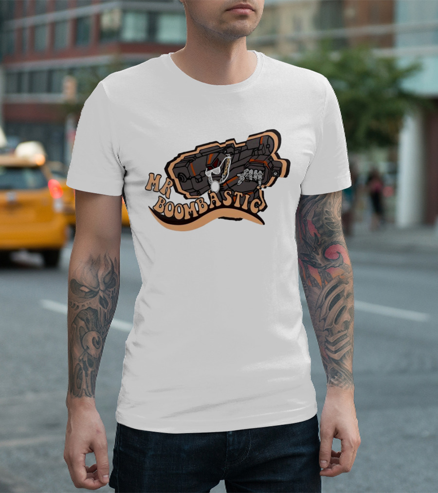 MR BOOMBASTIC Robot Design With Futuristic Mech Elements T-Shirt