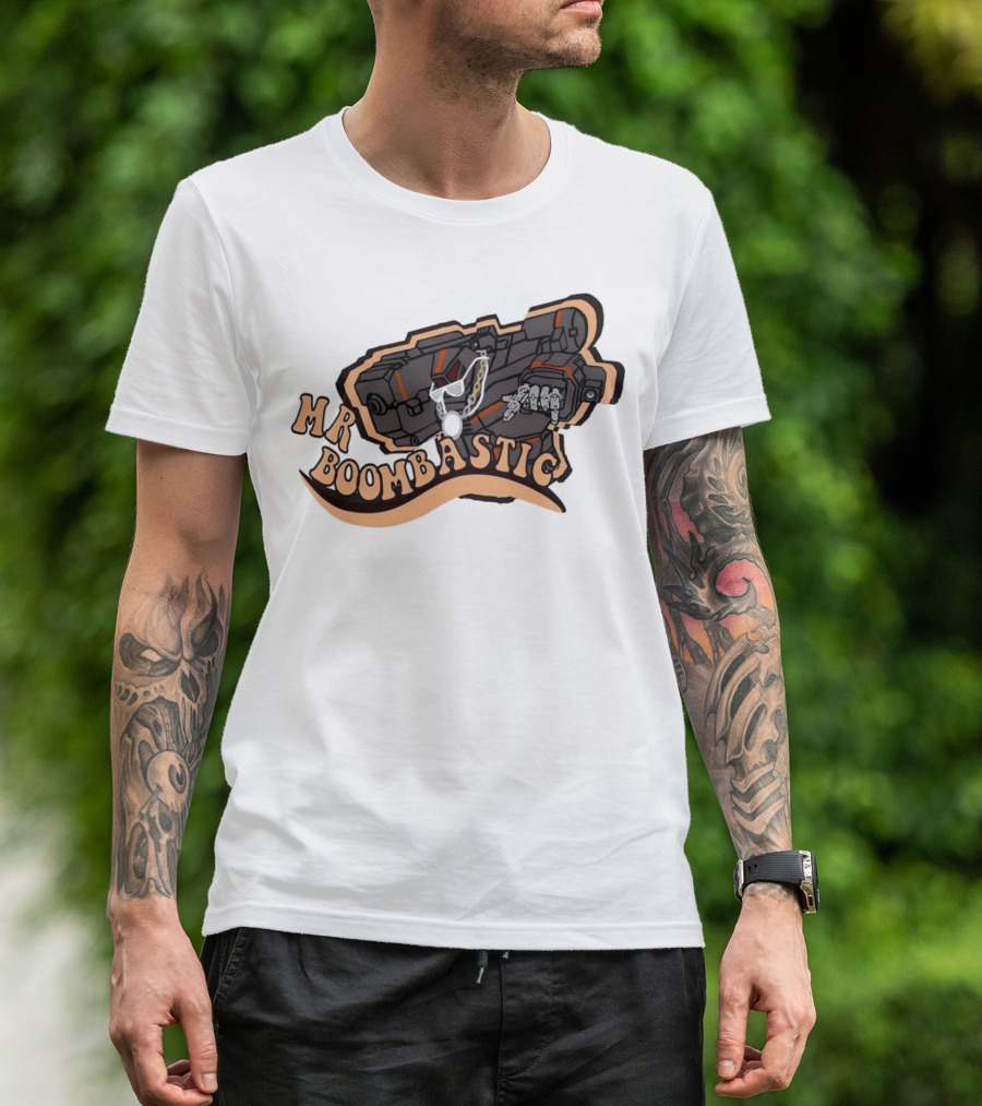 MR BOOMBASTIC Robot Design With Futuristic Mech Elements T-Shirt