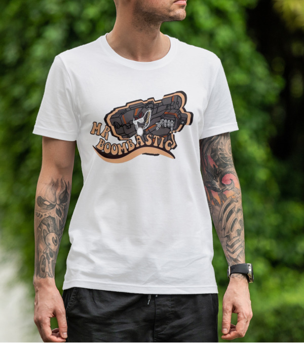 MR BOOMBASTIC Robot Design With Futuristic Mech Elements T-Shirt