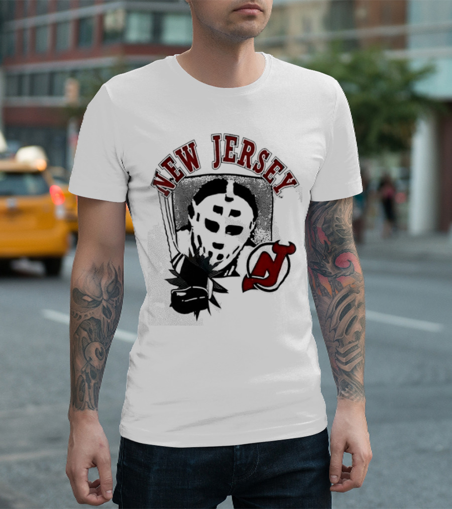 New Jersey Devils Retro Goalie Mask T-Shirt