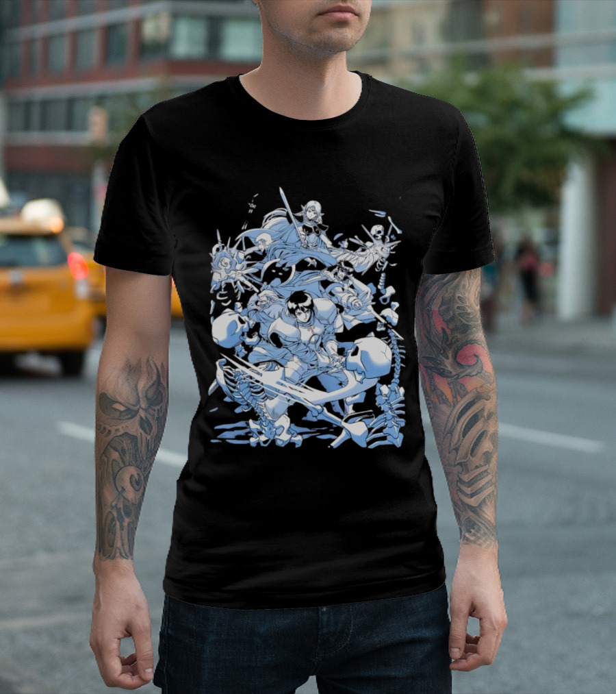 Record of Lodoss War Party Formed Heroic Fantasy Battle T-Shirt