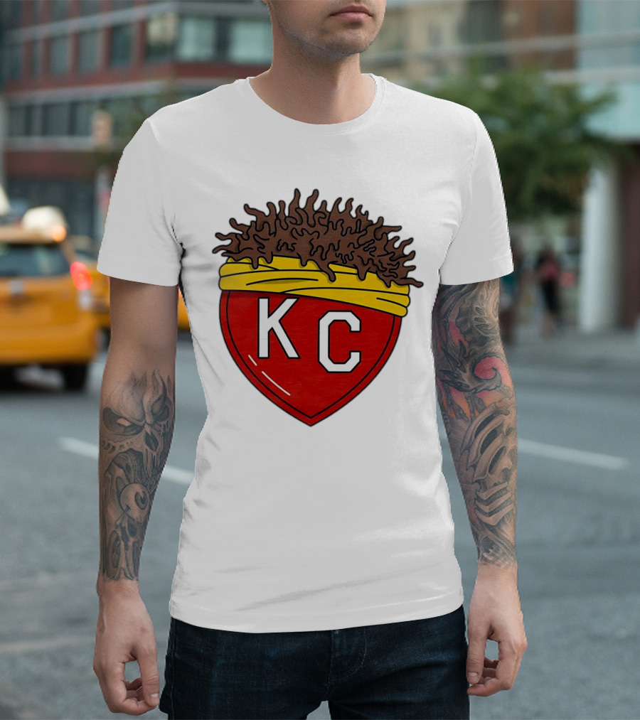 Kansas City Chiefs KC Heart French Fries T-Shirt