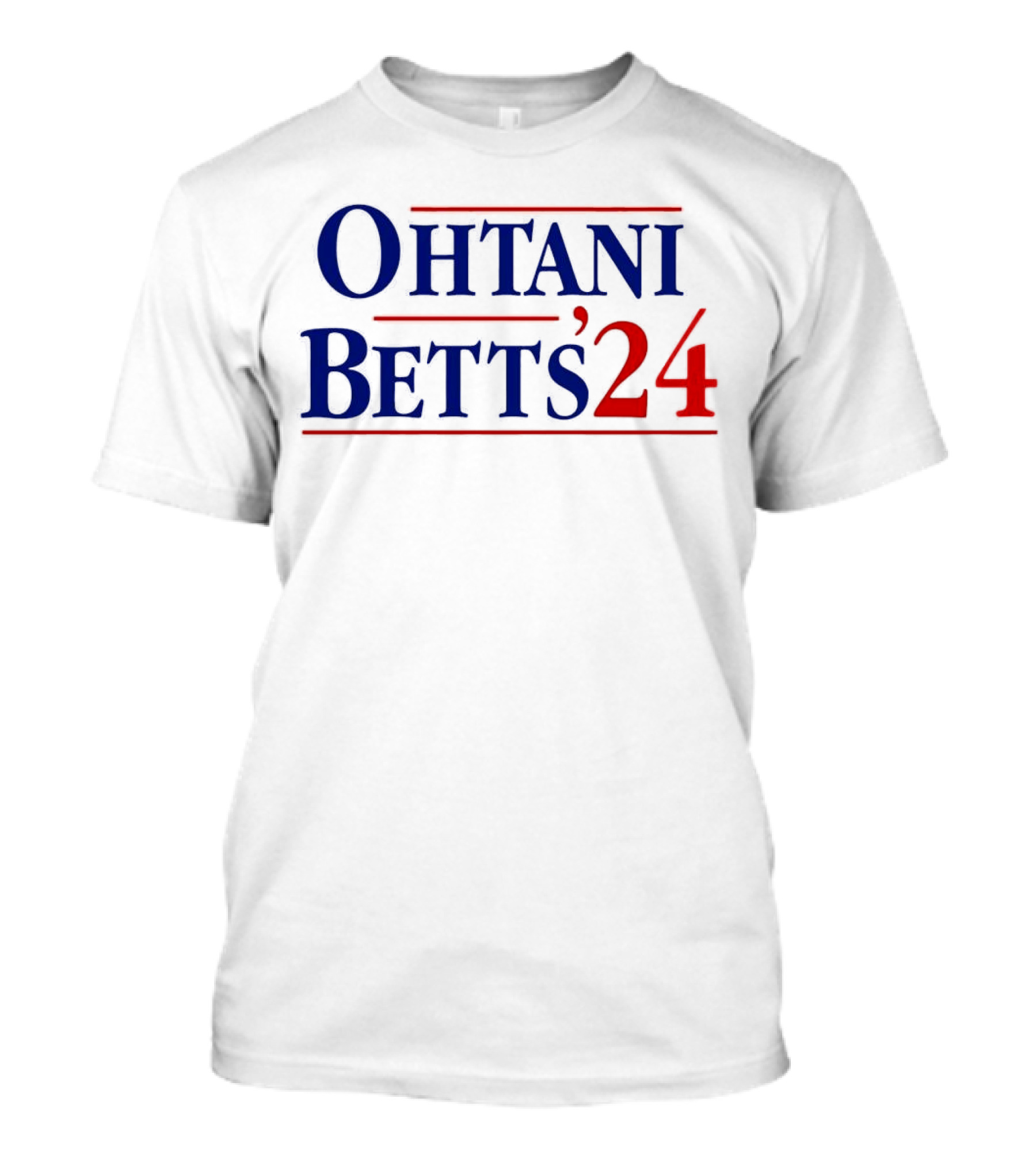 Los Angeles Dodgers Ohtani Betts 2024 Presidential Election T-Shirt