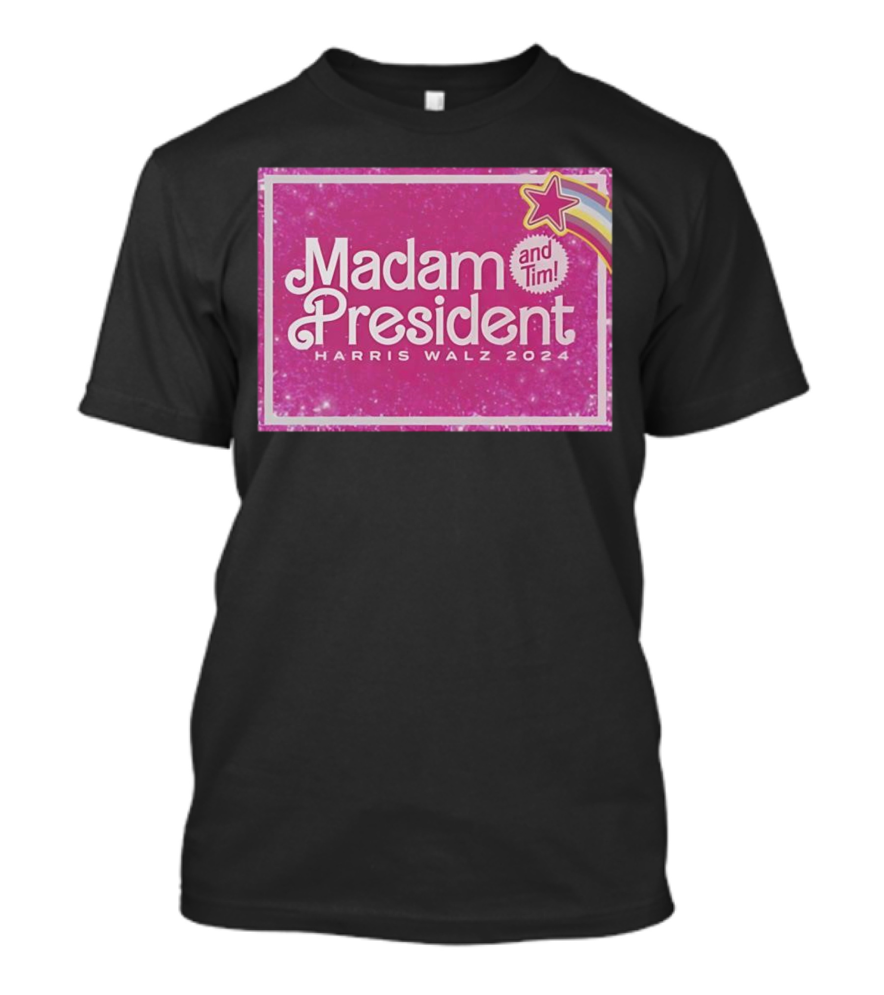 Madam President And Tim Harris Walz 2024 Star T-Shirt